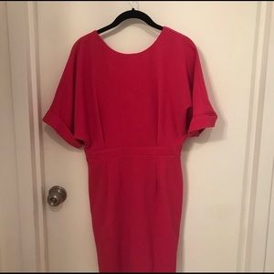 Asos raspberry wiggle mini dress